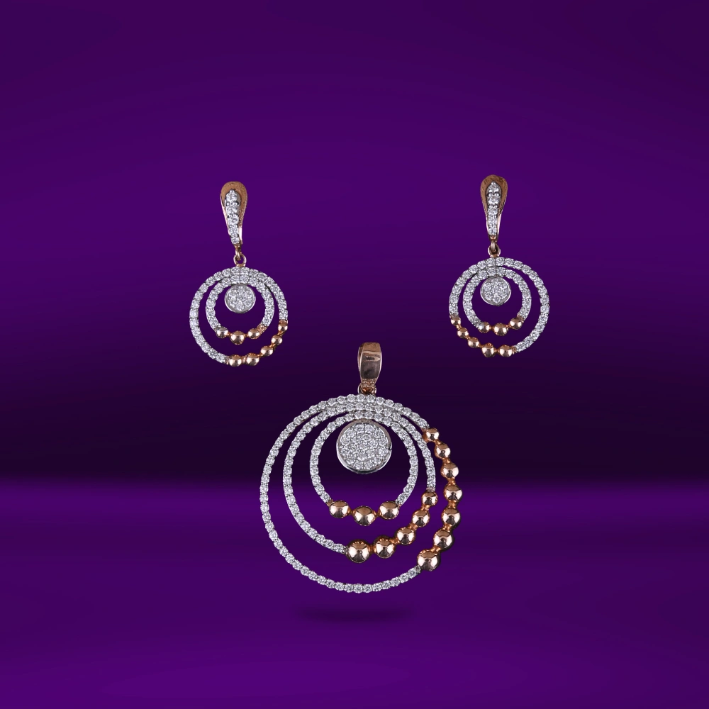 Diamond Pendant Set